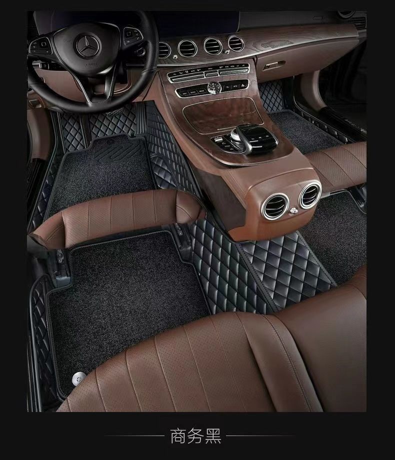 Special car mat fully surrounded by five-seat double-layer universal environmental protection tasteless dirt-resistant wear-resistant high-end foot mat