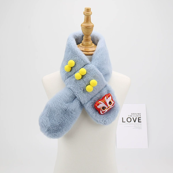 Light blue-awakening lion