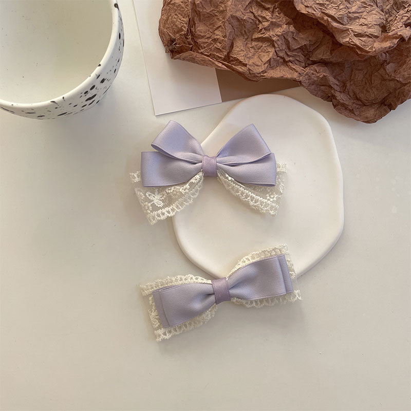 Women's Sweet Simple Style Bow Knot Cloth Hair Clip Hair Tie Brooches display picture 4