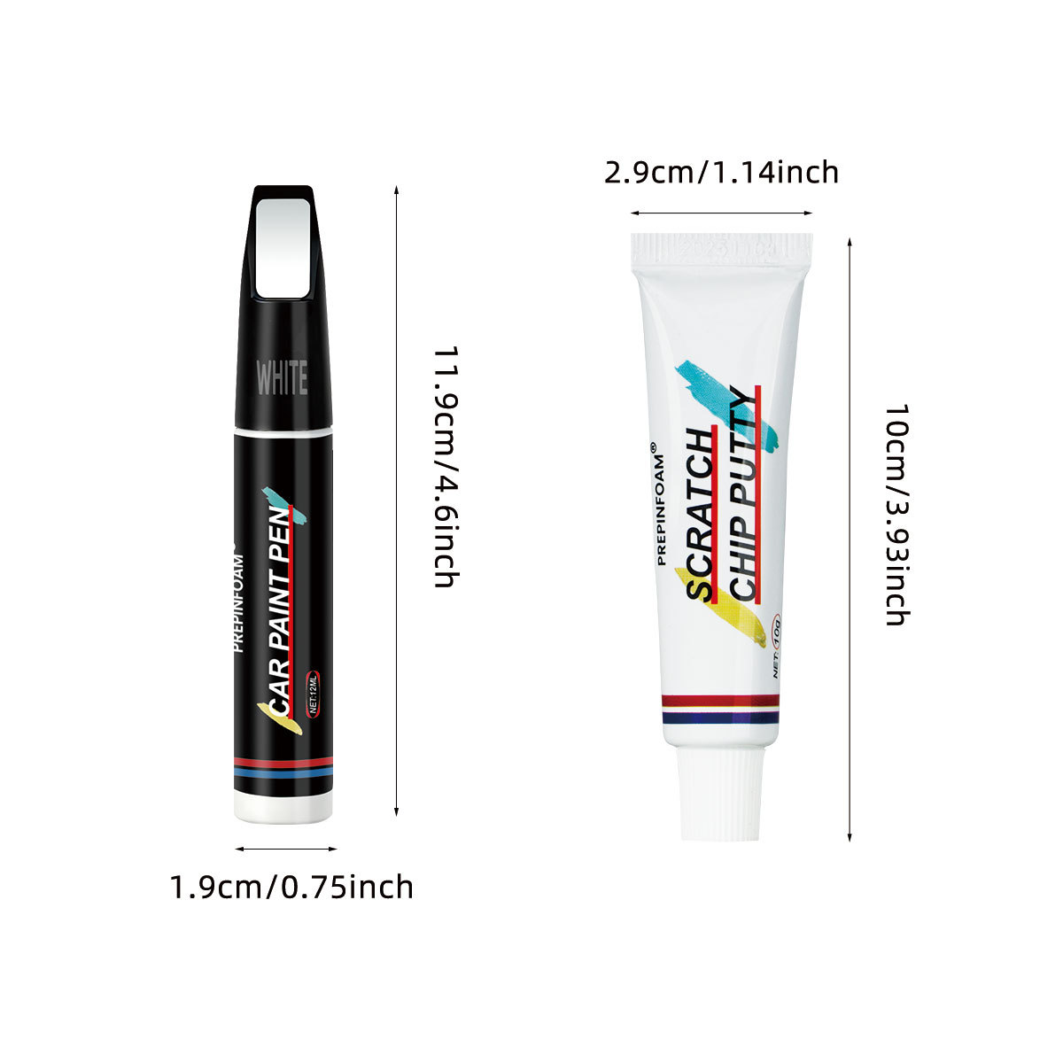 Prepinfoam-P27 Car Touch-Up Pen Body Scratch Repair Color Touch-Up Renovation Universal Cross-Border Supply