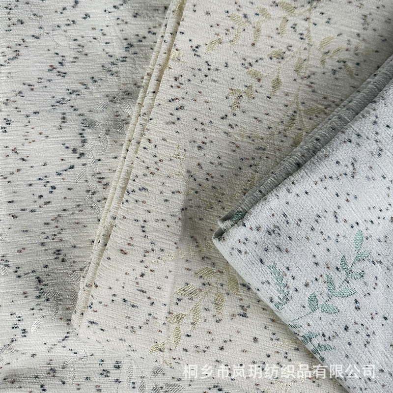 厂家直销色织雪尼尔提花布复古窗帘沙发布坐靠垫抱枕外贸跨境面料