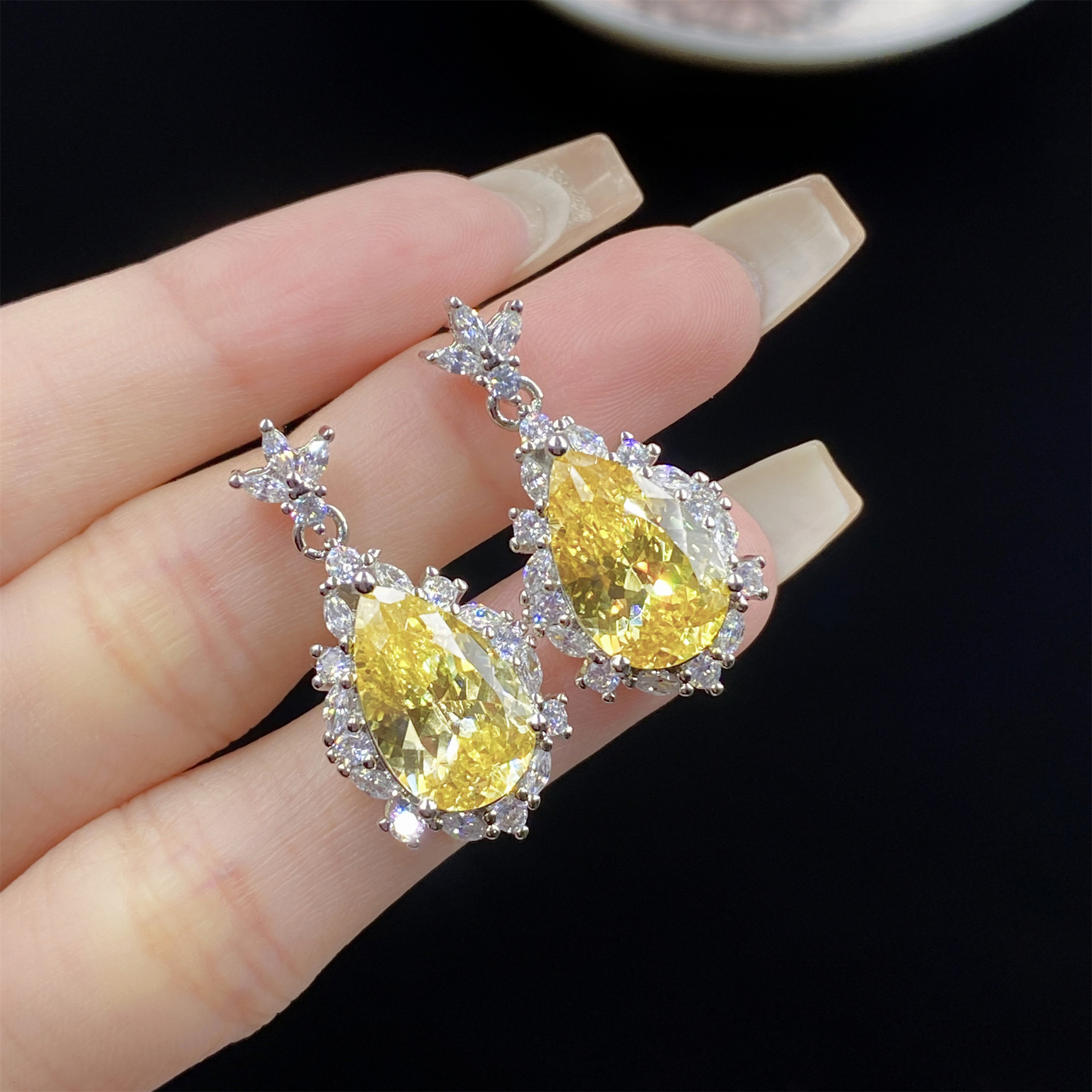 Earrings [1 pair]_E0426 yellow