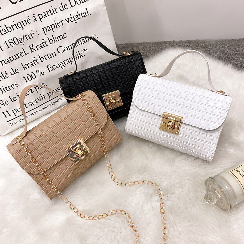 2023 nuevo bolso de mujer simple de moda bolso de hombro bolso de cadena fuente de fábrica de cabello recto image 3