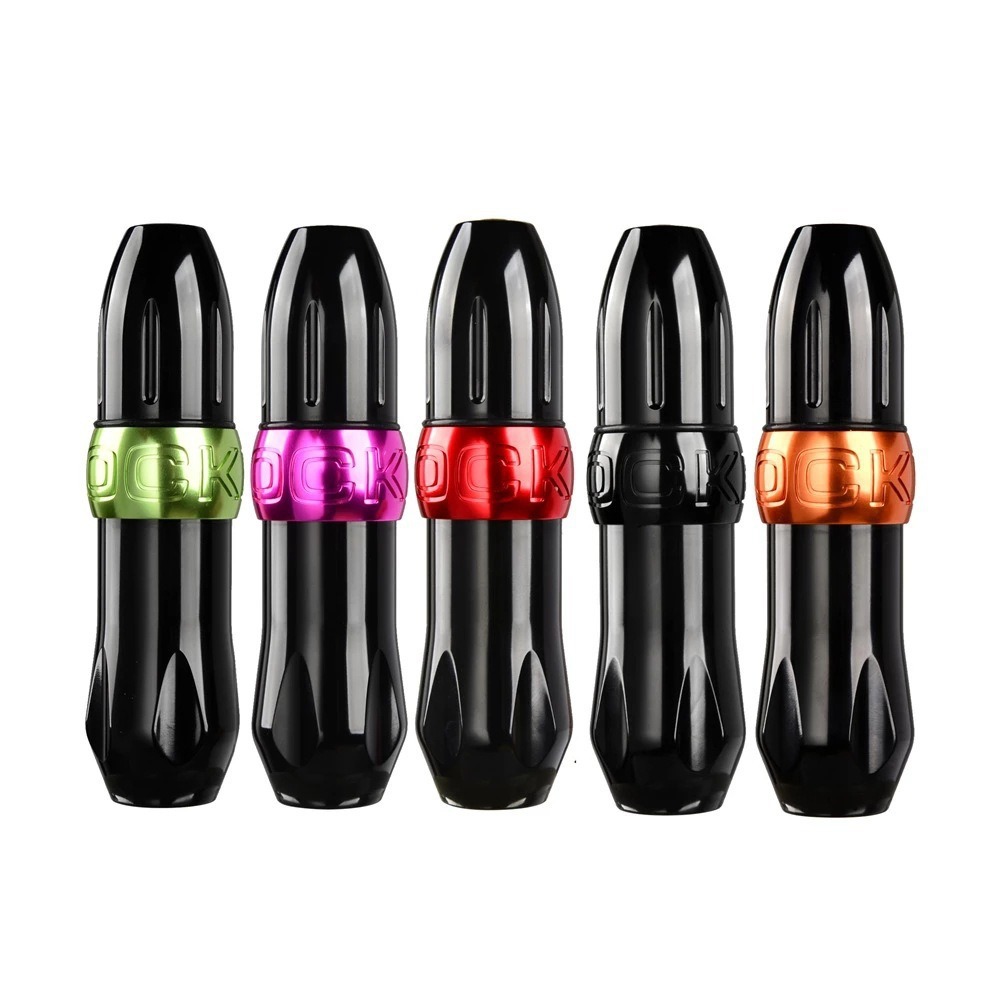 Conjunto de máquina de tatuaje de bala transfronteriza, pluma de tatuaje de motor, conjunto completo de herramientas de bordado de máquina de tatuaje rotativa