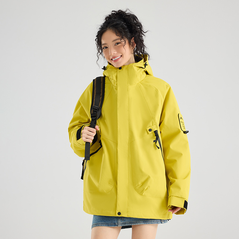 冲锋衣男三合一冲锋衣女两件套防风防水保暖外套宽松版大码登山服|undefined