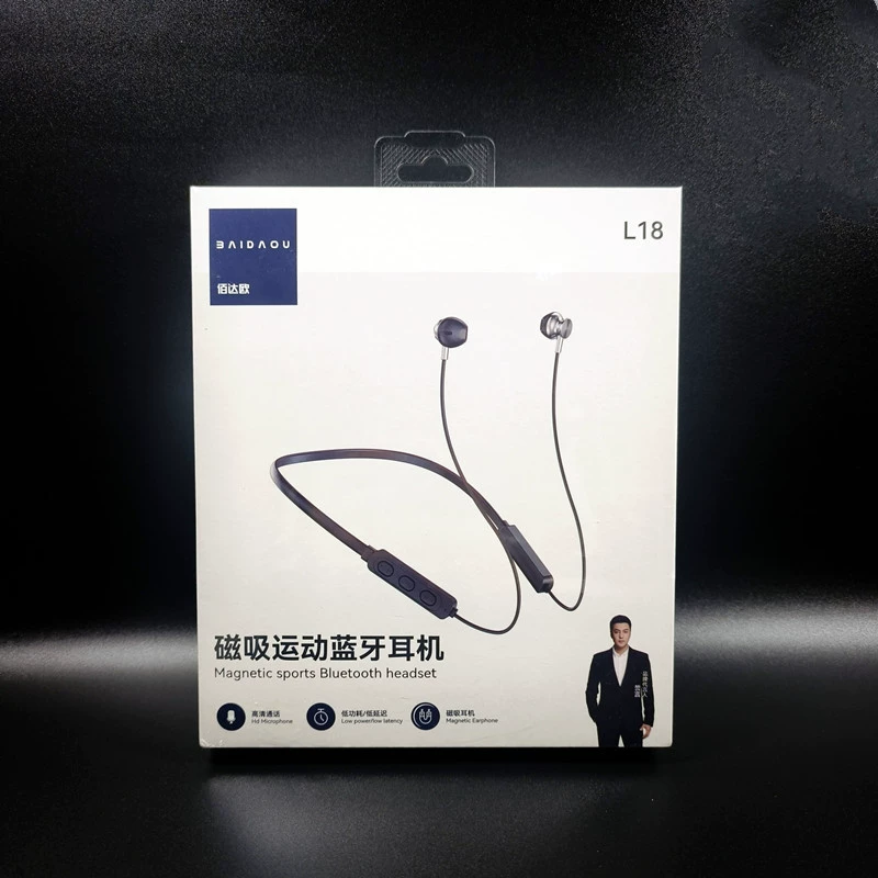 Стерео бинауральная Шея висит Спортивная Bluetooth-гарнитура с магнитной Bluetooth-гарнитурой-вкладышами 5,0 в наличии