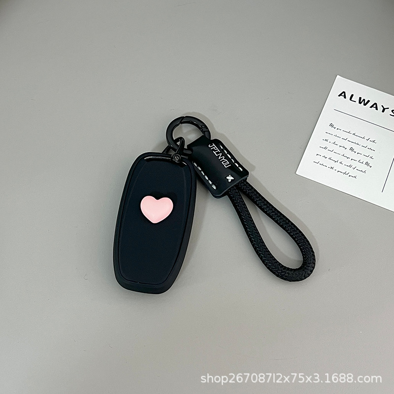 Suitable for Audi A4L Key Cover, A6L Car Key Case, Q5L Shell, A3L Holder, A5 Case, Q3 for Men, 2023 New Model, Q4 E-Tron Simple Design