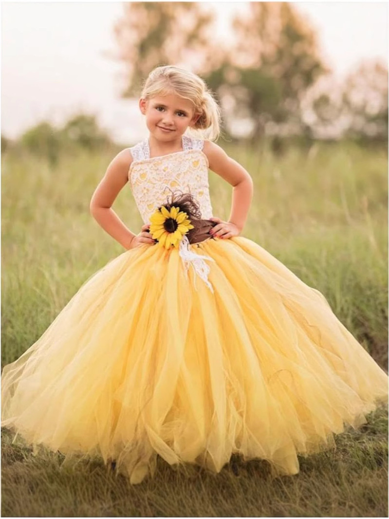 AliExpress, Europa y América, niña, niña de las flores, vestido de novia, vestido, tirantes, tirantes, tirantes, vestido de princesa, espectáculo infantil, falda tutú