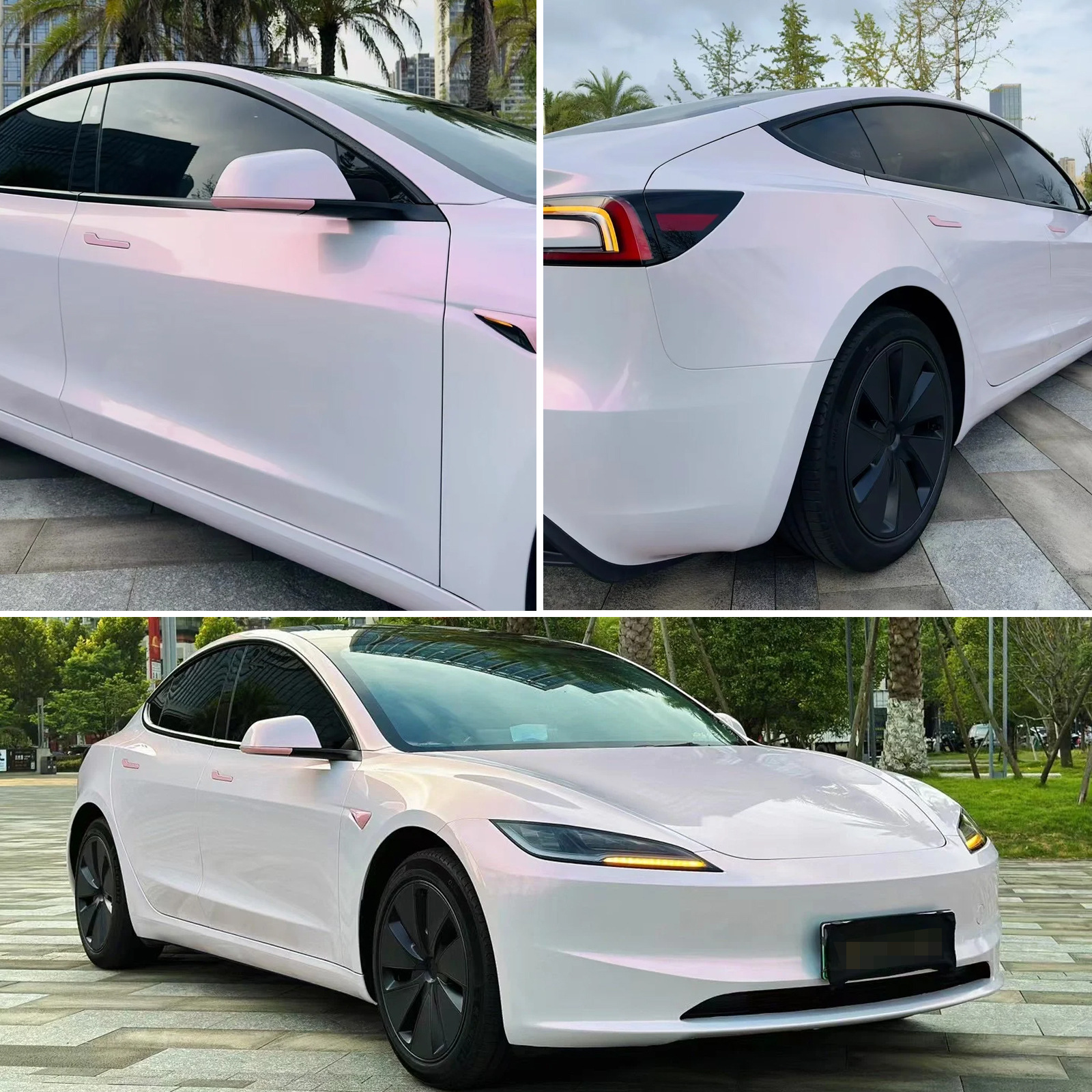 Cross-Border Supply of High-Quality Tpu Color-Changing Film Ppf in White and Red for Car Color Change Protection Film, Scratch-Resistant and Self-Healing