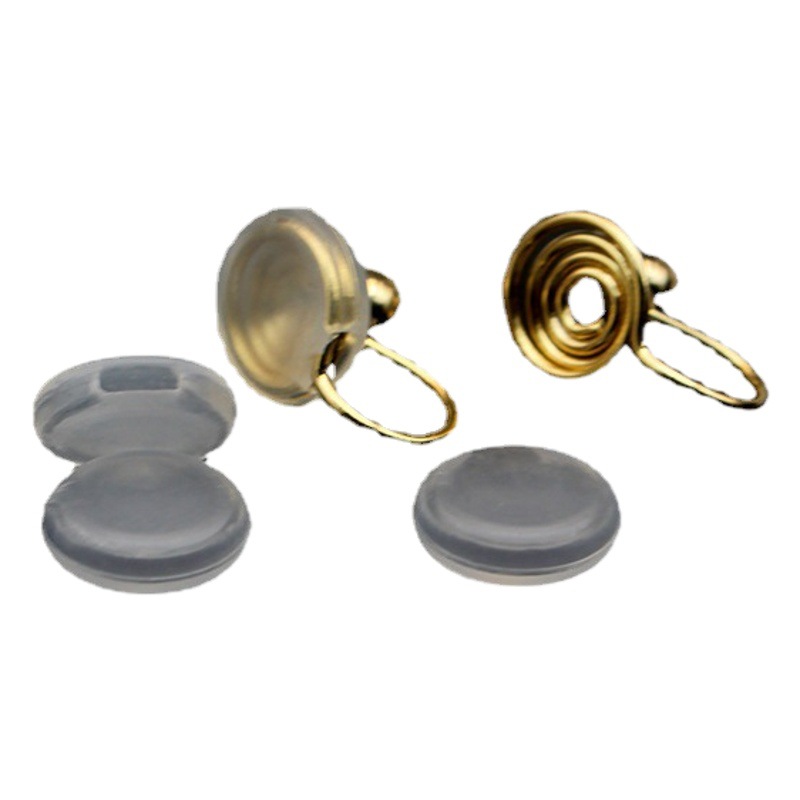 Mosquito Incense Disc Ear Clip Pad Non-Slip Round Ear Pad Measuring Opening Invisible Transparent Ear Clip Protective Cover Anti-Pain Pad Silicone Pad