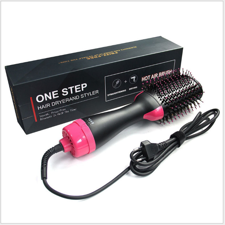 4-in-1 ホットエアブラシ Amazon越境販売 2-in-1 マイナスイオン ヘアドライヤー＆ストレートアイロン ヘアケア ロールアップヘア|undefined