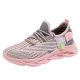 New Spring and Summer Women's Flying Weaving sneaker Fashionable Lightweight Running Shoes Flying Weaving Surface Breathable Casual Female Students