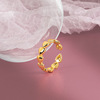 Tide, fashionable adjustable ring, on index finger