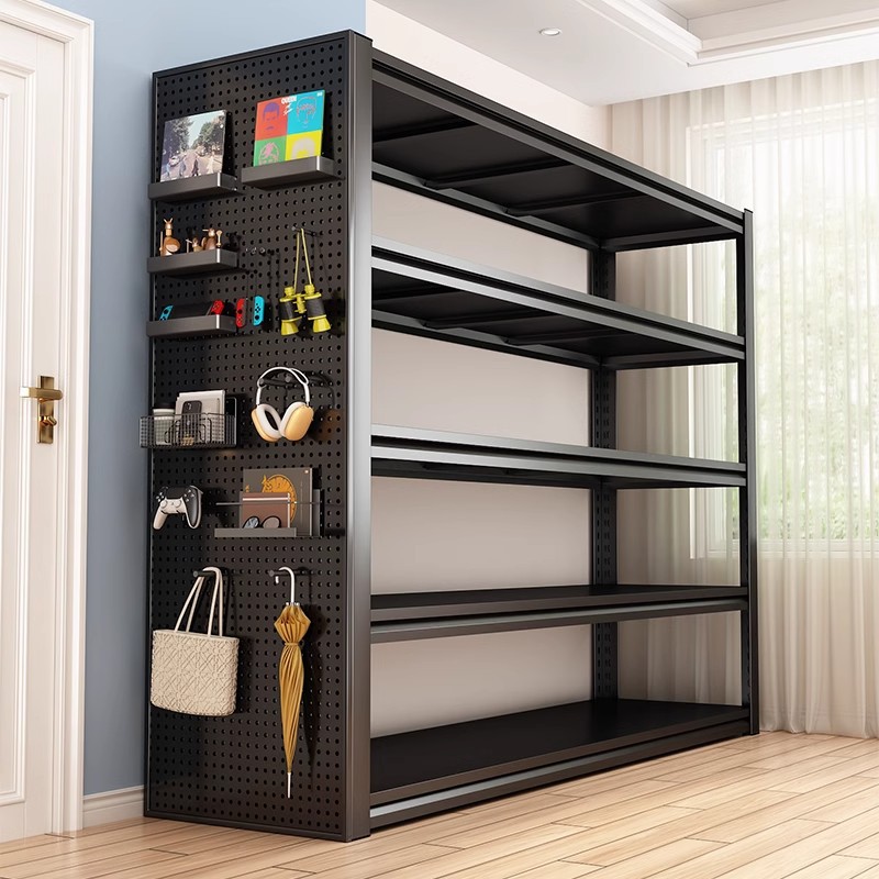 Household Storage Rack Floor-Standing Multi-Layer Shelf Balcony Living Room Storage Rack Storage Room Supermarket Express Sorting Display Rack
