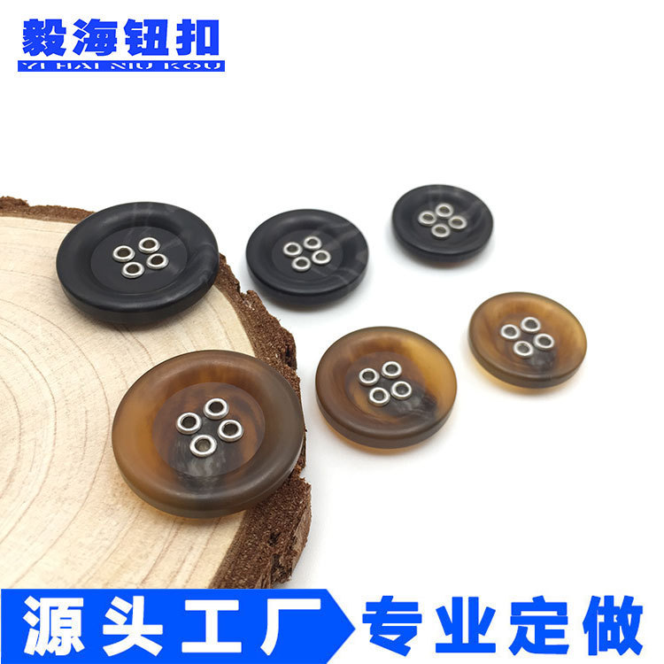 Factory wholesale 2021 new European and American popular fashion pattern metal air hole trench coat button button