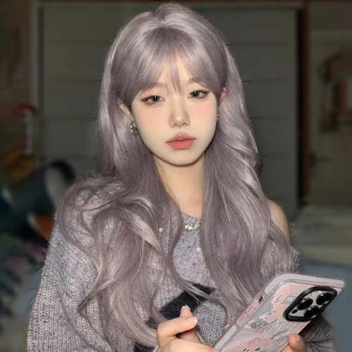 Cheng Ming wig women's long hair water ripples natural simulation big wave long curly hair  summer fashion full headgear style