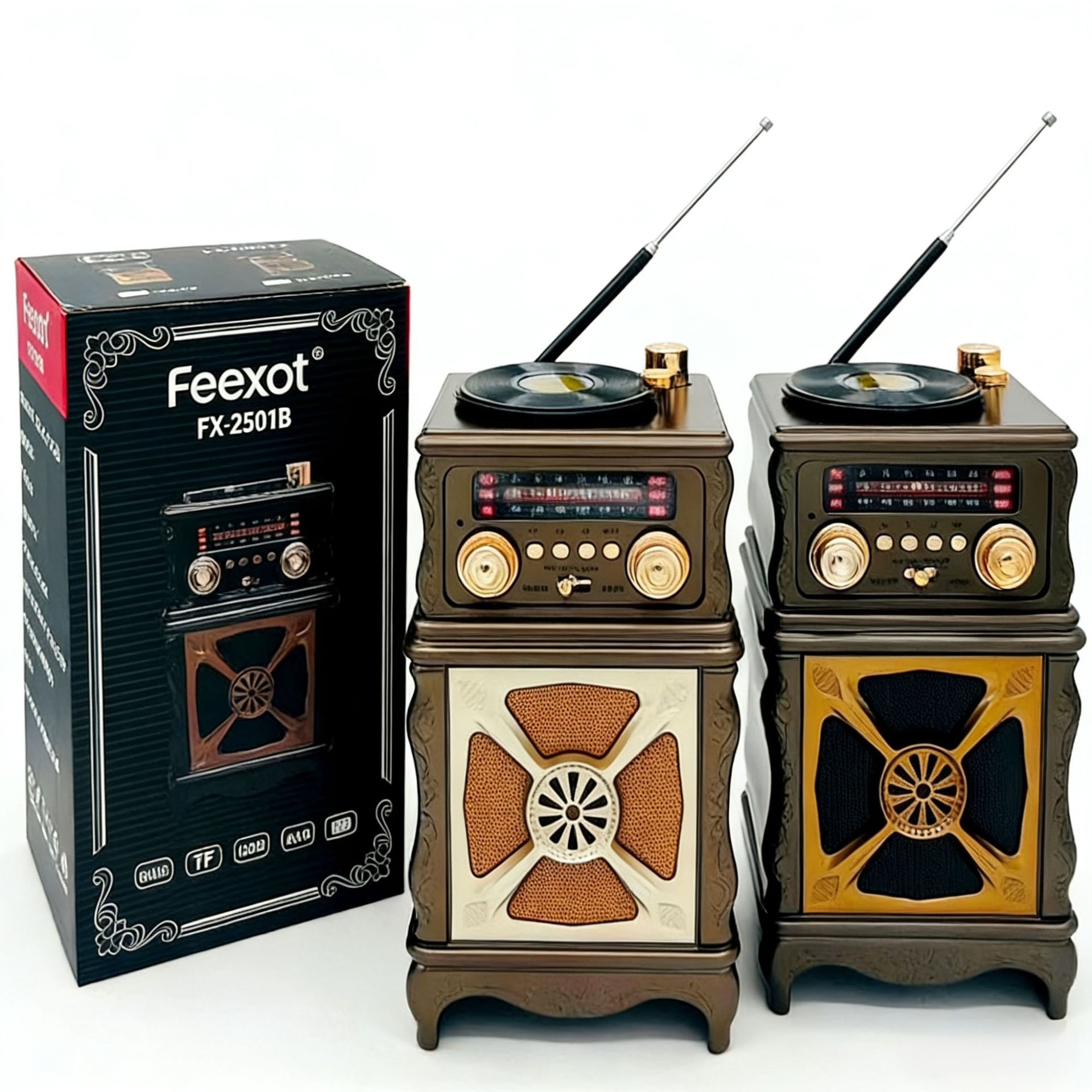 复古蓝牙家用音响便携户外多功能天线收音机FX-2501B