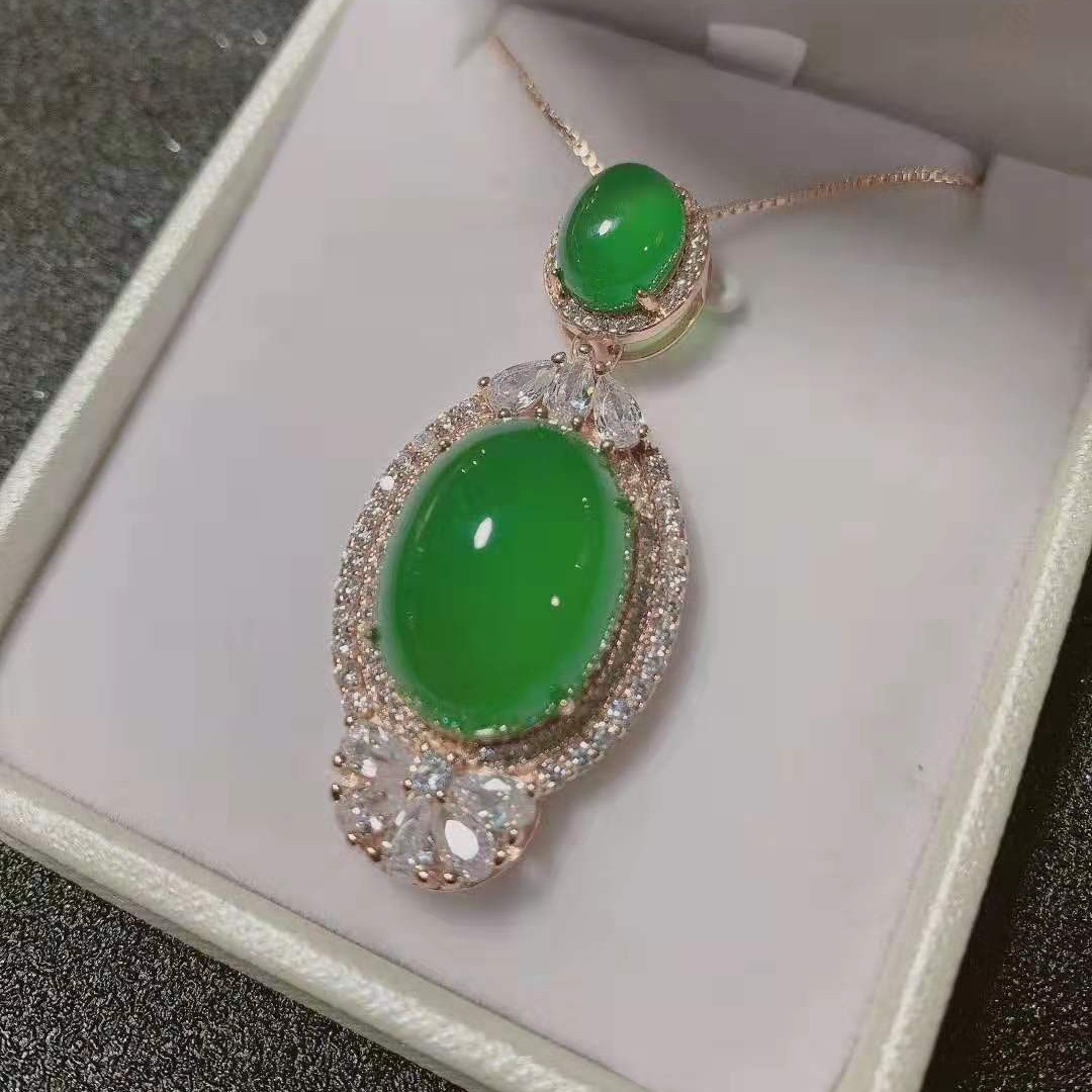 04. 크리소프레이즈 비둘기알 펜던트 로즈골드