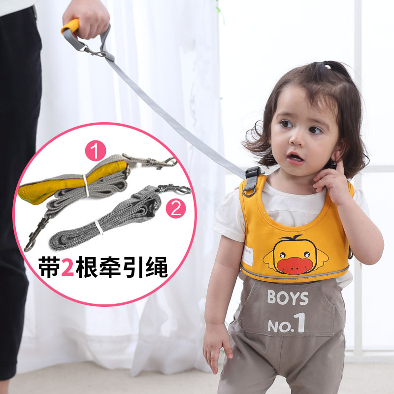 Baby toddler belt baby walking Four Seasons universal summer breathable anti-tightening children anti-lost belt traction rope