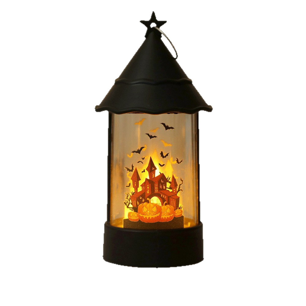 Halloween decora velas electrónicas, linternas de calabaza, linternas de viento de castillos portátiles, accesorios de fiesta de halloween, adornos de Halloween image 6