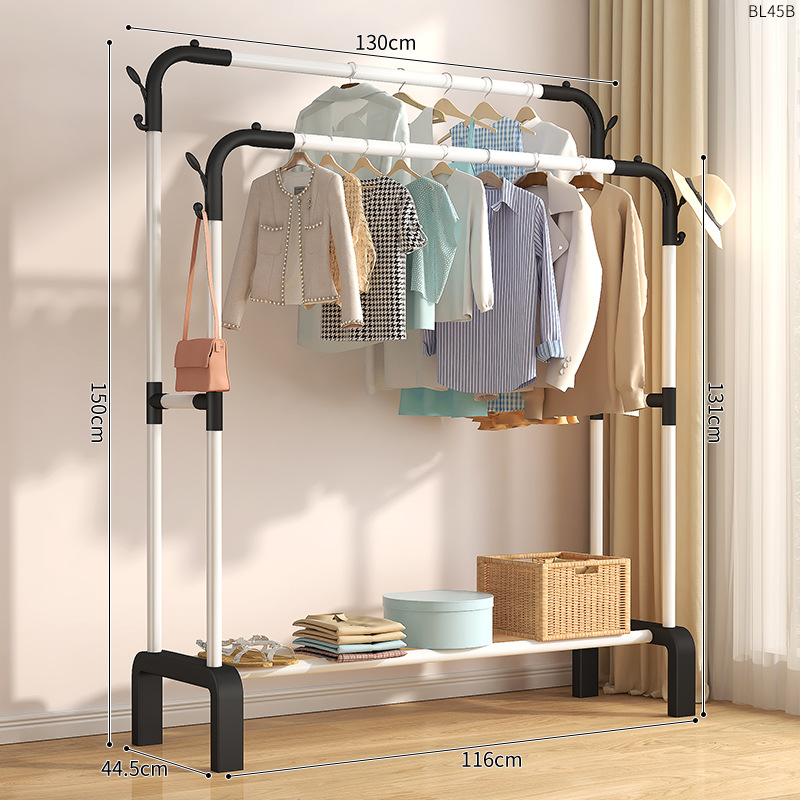 플라스틱 철 결합 BL45B-U 다리 이중 극 130 흰색