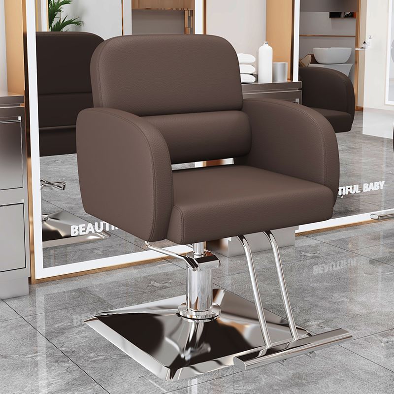 La nueva silla de peluquería simple e innovadora, la silla de peluquería teñida en permanente se puede levantar y levantar, la silla de peluquería giratoria, la silla de corte para el cabello