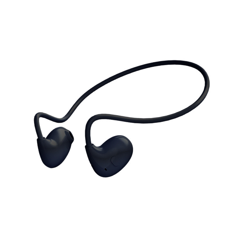 Black Bluetooth Earphones from the Source Manufacturer, Private Model, for Gaming, Music, Sports, Low Latency, Air Conduction, Open Design, Non-In-Ear