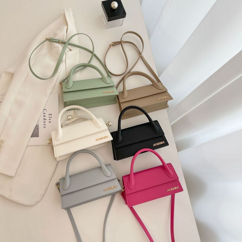 2026 New Cross-Border Jacquemus Niche Design Mini Shoulder Crossbody Handbag Small Square Baguette Bag for Women