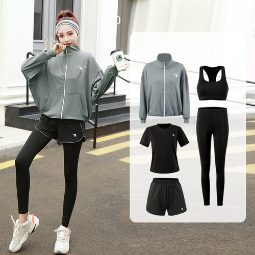 Platform Sportswear Set for Women Loose Fat Girl Hide Excess Meat Slimming Quick Dry Running Fitness Wear 