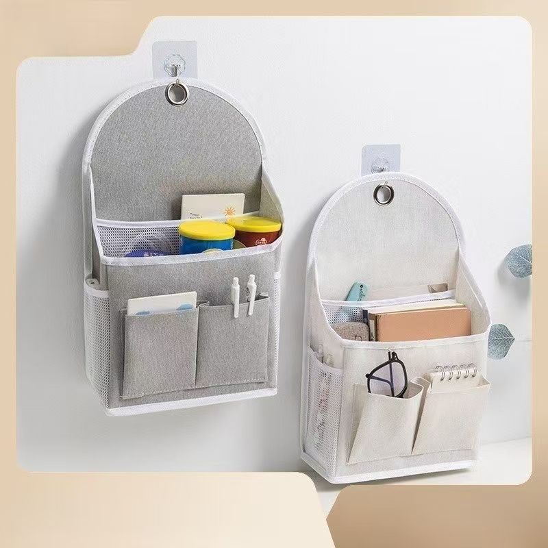 Dormitory Storage Bag Wall-Mounted Storage Organizer Multi-Layer Student Bedside Hanging Bag Miscellaneous Underwear Storage Bag