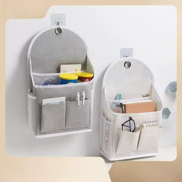 Dormitory Storage Bag Wall-Mounted Storage Organizer Multi-Layer Student Bedside Hanging Bag Miscellaneous Underwear Storage Bag