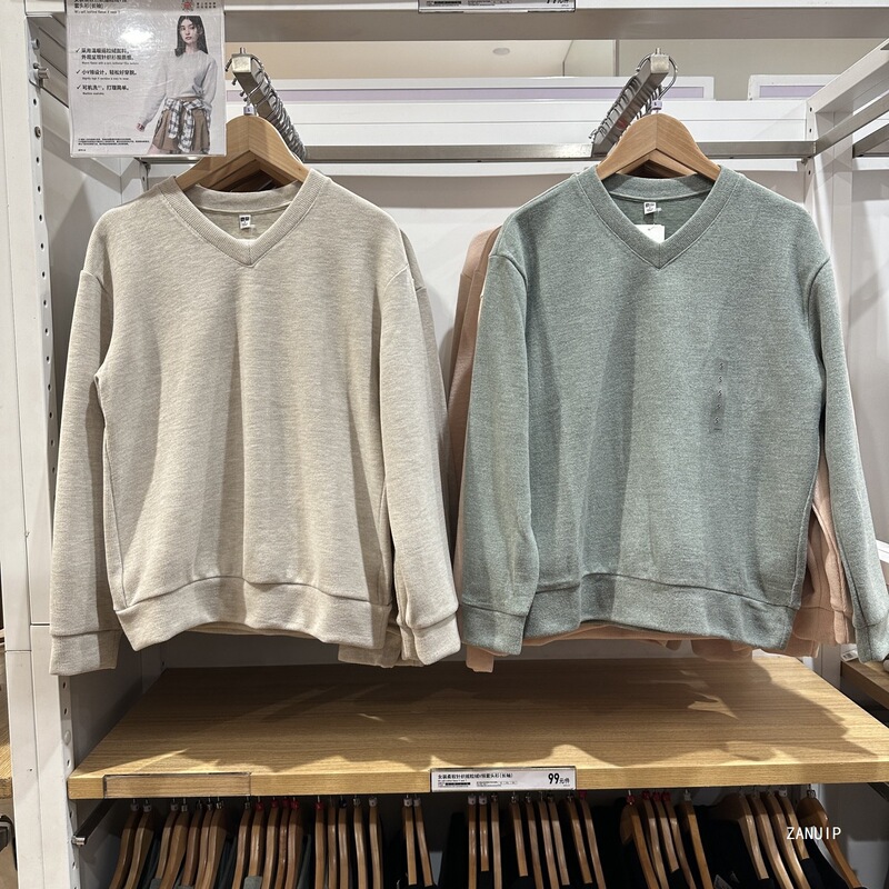 2026 New Women's Soft Knitted Fleece V-Neck Pullover Long-Sleeve Sweatshirt 479756 Black Pink None