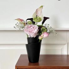 北欧简约树脂家用花瓶客厅餐厅花插鲜花花器卧室摆件专用花店花桶