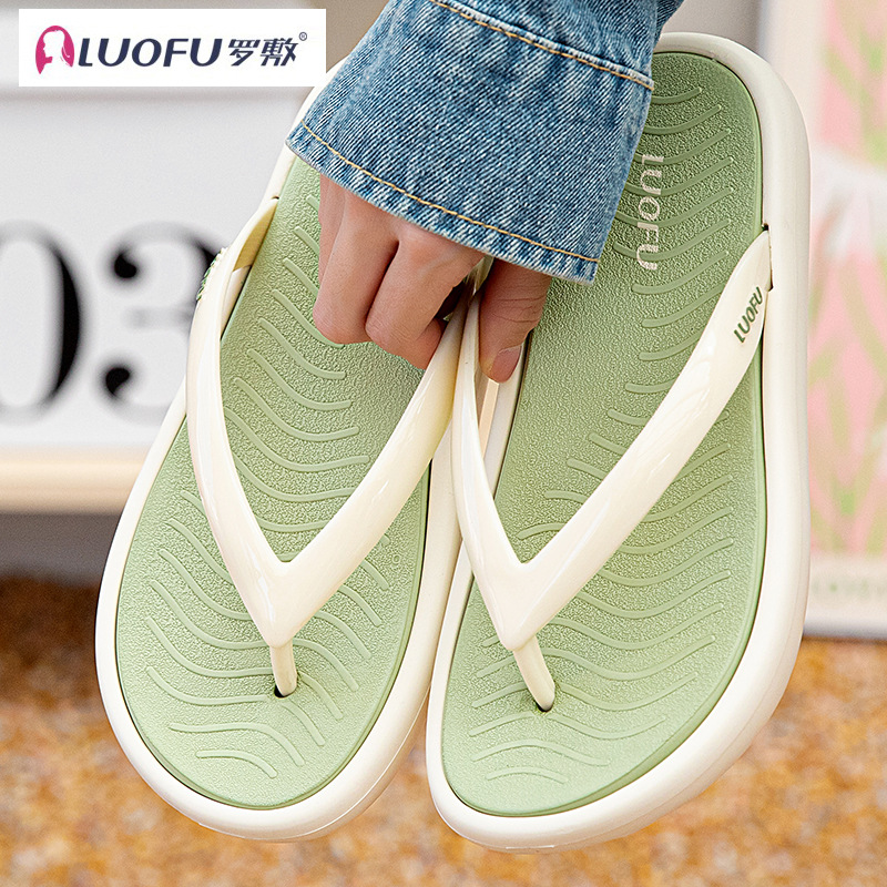 Plataforma del holgazán zapatillas para las mujeres verano desgaste al aire libre nueva Internet Celebrity moda casual niñas Sandalias planas flip flops