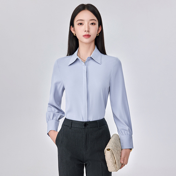 Professional white autumn shirt