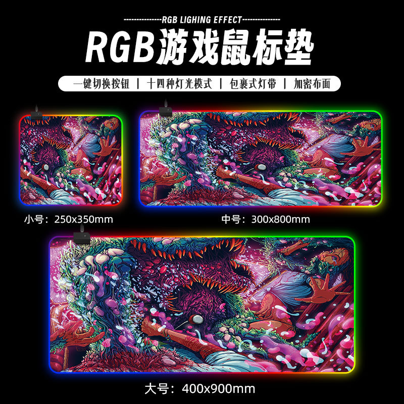 Alfombrilla de Ratón RGB – Mouse Pad Gamer con Memoria de Apagado