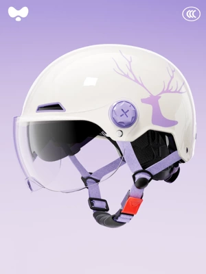 Safety Helmet — Motosiklet kaskı (dəbilqə) - 3c-white-elk-internal-and-external-double-mirrors-class-a-new-national-standard-one-size-fits-all