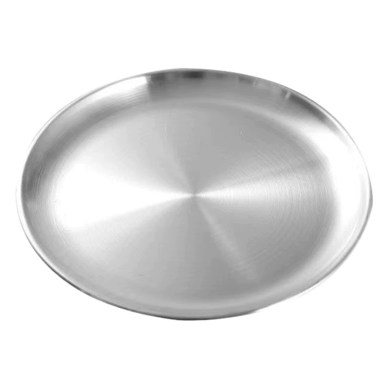 Zibo Барбекю утолщенная дисковая тарелка для барбекю в Корейском стиле из нержавеющей стали Золотое кафе Тарелка для фруктового торта Костяная тарелка для выпечки