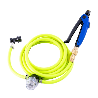 Car Film Application Tools, Invisible: Car cleaning tools - yellow-tube-with-filter-and-blue-nozzle