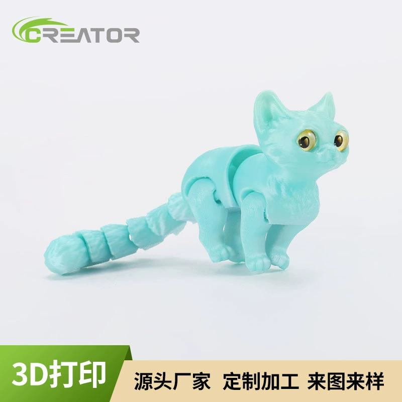 Синяя мультяшная кукла, декор, игрушка, 3D, кот