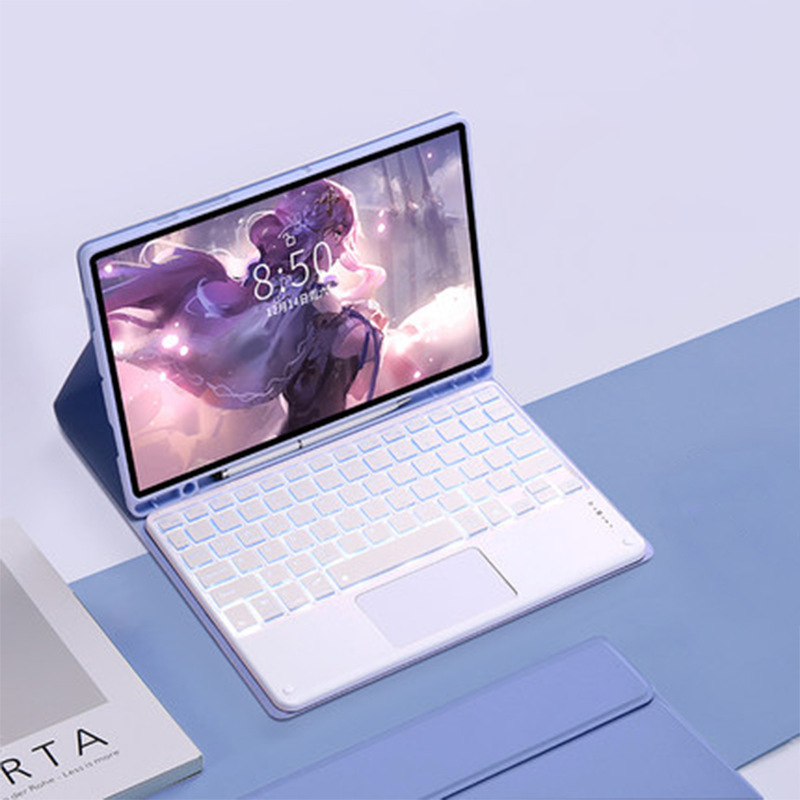 适用三星galaxyTab S10lite蓝牙键盘保护套S9FE触控背光键盘皮套|undefined