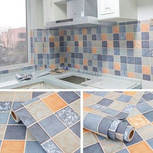 Thickened Mosaic Sticker Imitation Tile Household Oil-Proof Stove Waterproof and High Temperature Resistant Kitchen Sticker