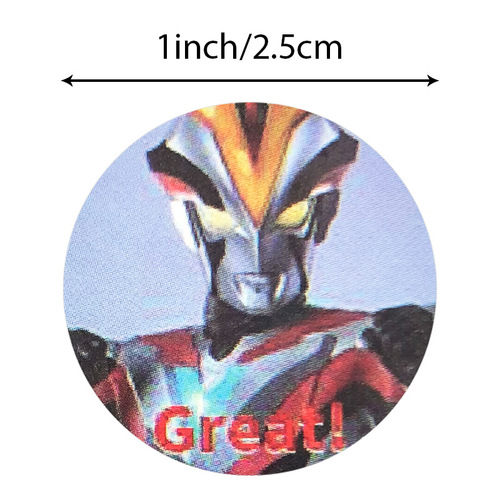Cross-border wholesale Ultraman children's reward stickers kindergarten praise inspirational cartoon stickers Superman monster stickers