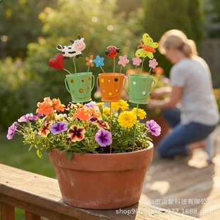 �羳Set of 3 Metal Flower Pot Garden Stakes���ٻ���@ˇ֧��