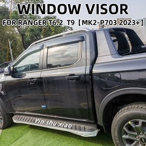 For Ford Ranger T9 Rain and Sunscreen Rain Eyebrow Sun Visor Ford Ranger T6 Window Visor