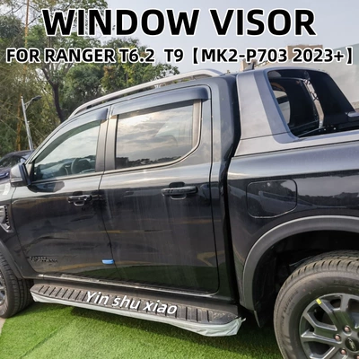 For Ford Ranger T9 Rain and Sunscreen Rain Eyebrow Sun Visor Ford Ranger T6 Window Visor