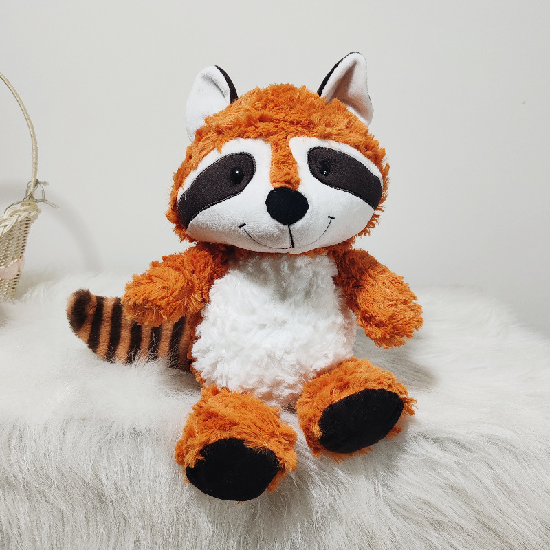 Racon juguetes de peluche lindos abrazos osos muñecas niñas dormir en la cama almohada súper lindo animal de cola grande transfronterizo