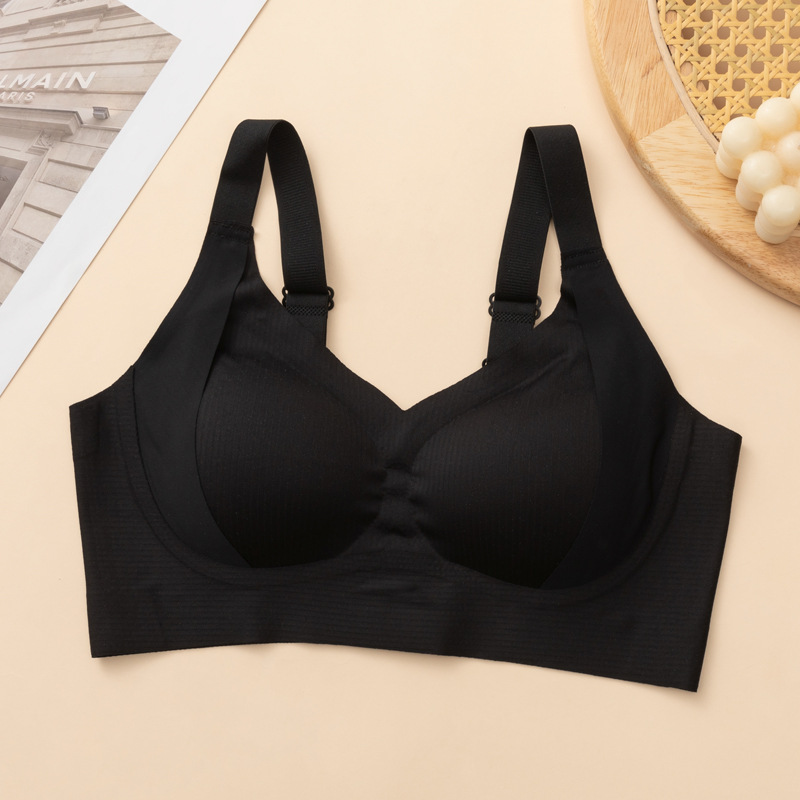 Transfronterizos ropa interior líquido base invisible sin marca ropa interior damas grandes pechos pequeños pechos colaterales anti-prolapso copas de bra