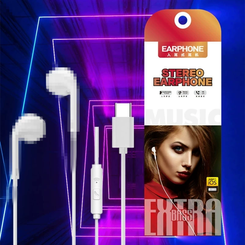 Проводные наушники совместимы с Huawei Apple Xiaomi vivo OPPO Honor — 3,5 мм Lightning Type‑C