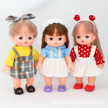 米露娃娃衣服配件小美乐适用多款连衣裙搭配发带鞋子女孩换装玩具
